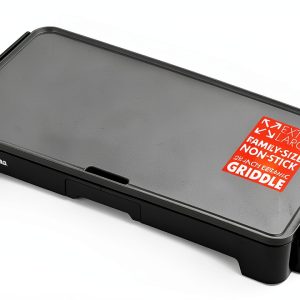 Electric Griddle Gourmia 22in Nonstick Ceramic Cooker Grey-0