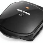 George Foreman 2-Serving Plate Electric Indoor Grill Black GR10B-0