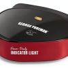 George Foreman 2-Serving Plate Electric Indoor Grill Black GR10B-1