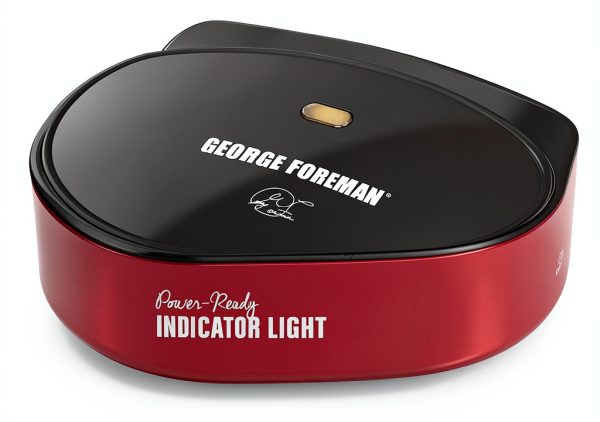 George Foreman 2-Serving Plate Electric Indoor Grill Black GR10B-1