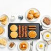 Electric Griddle Gourmia 22in Nonstick Ceramic Cooker Grey-2
