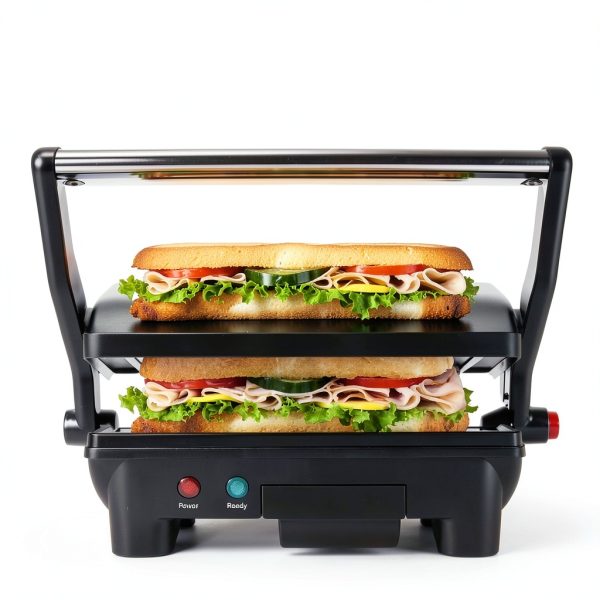 Chefman Electric Panini Press Grill & Sandwich Maker Black RJ02-180-5