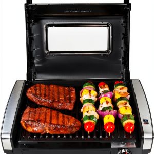 Hamilton Beach Electric Indoor Searing Grill Viewing Window, 118 sq in-0